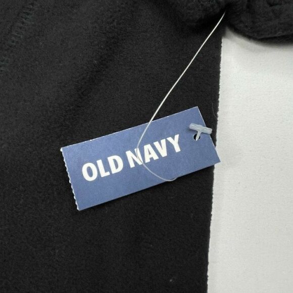 Old Navy 1/4 Zip Fleece Pullover Black Slim Fit NEW - Picture 5 of 6